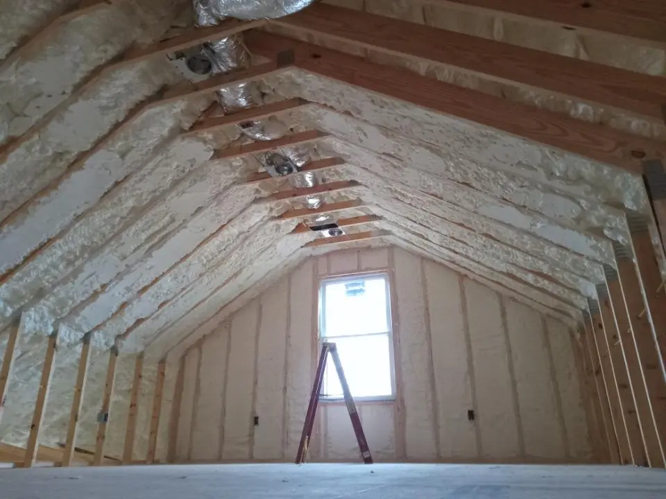 Spray foam roofing application for Crawl Space Insulation project in Chartiers
